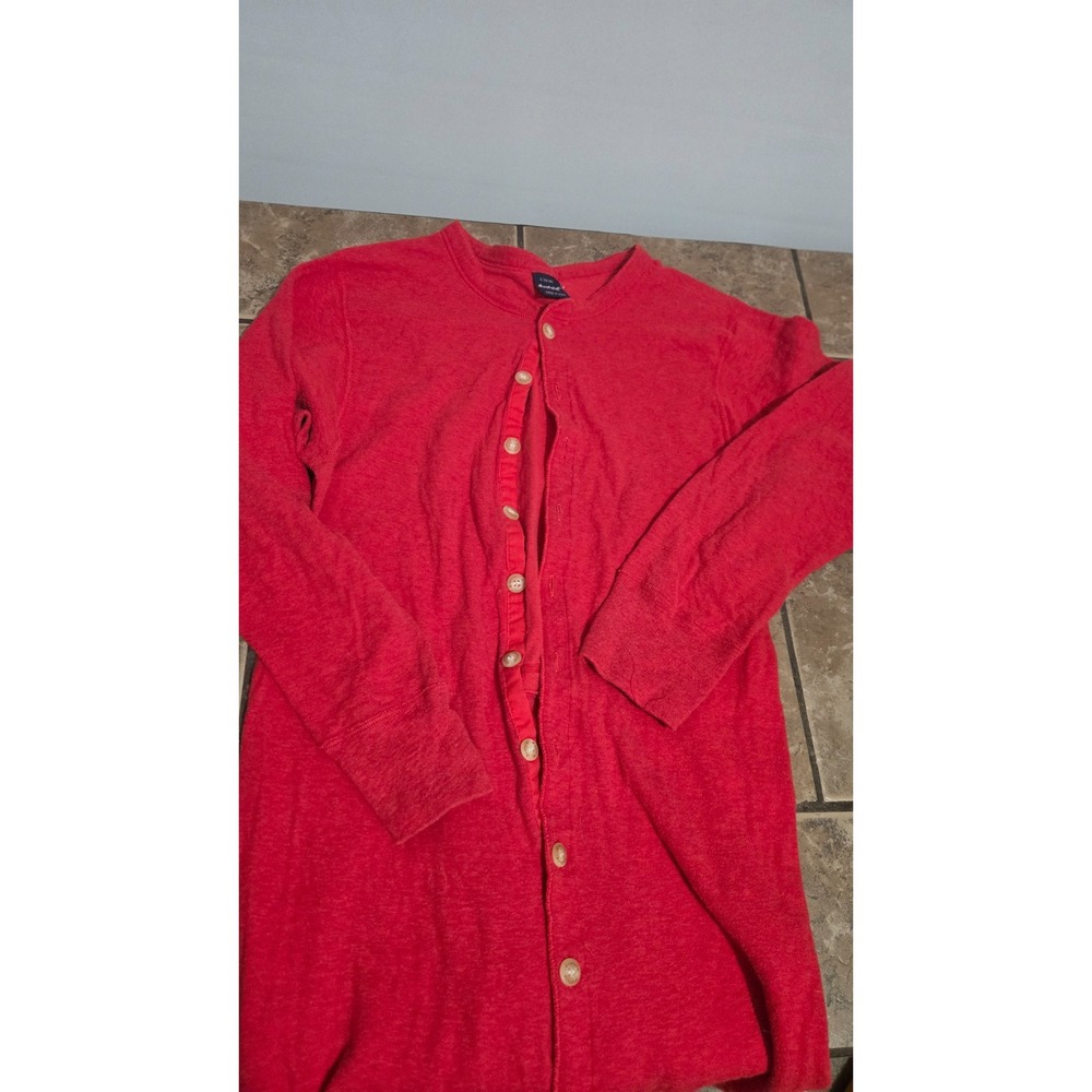 Duofold Men s Red Union Suit One Piece Thermal Long Johns Size Large Trap Door L